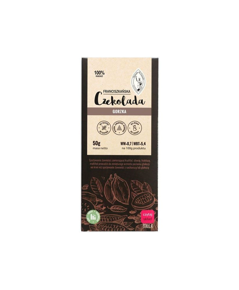 Franciszkańska Czekolada Gorzka 100% kakao