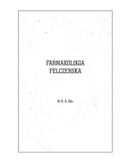 Farmakologia Felczerska - Reprint