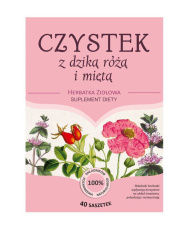 Franciszkańska Herbatka CZYSTEK z dziką różą i miętą