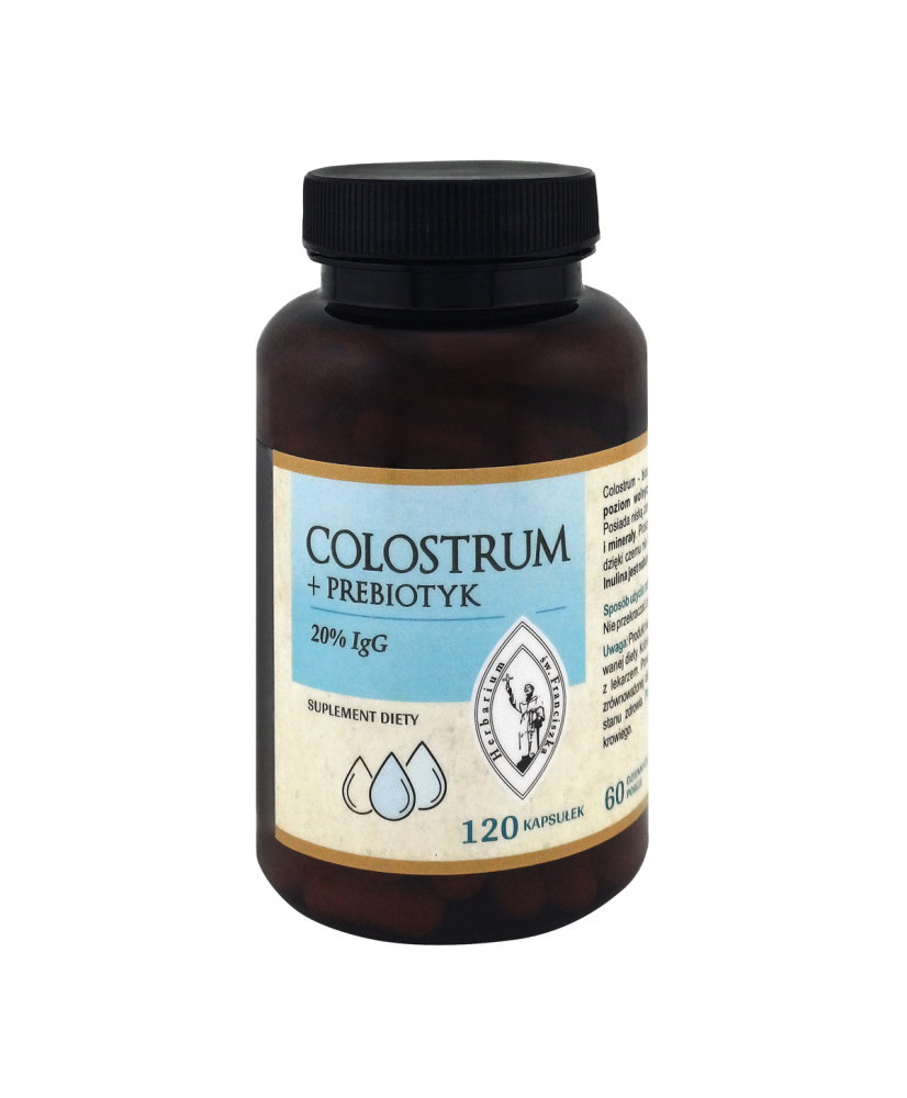 Herbarium św. Franciszka | COLOSTRUM+PREBIOTYK 20% IgG 120kaps.