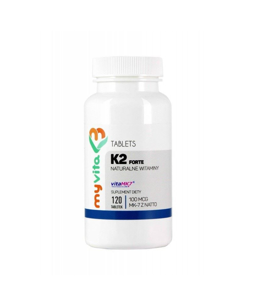 MyVita | K2 FORTE (naturalna witamina MK-7 z natto) 120tabl.